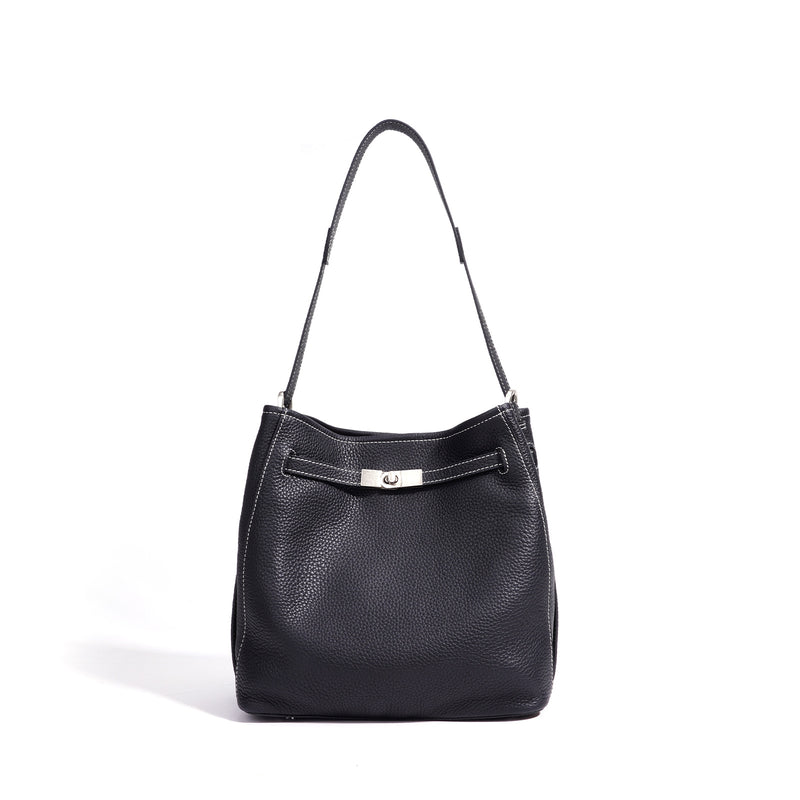 Women's Genuine Leather Bucket Tote Bag by Pevell, view 7