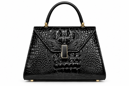 Women's Crocodile-Pattern Shoulder Bag