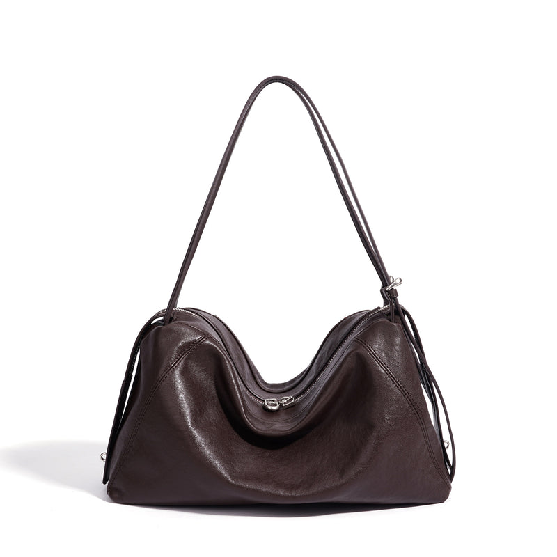 Women's Minimalist Genuine Leather Shoulder Bag by Pevell, view 6