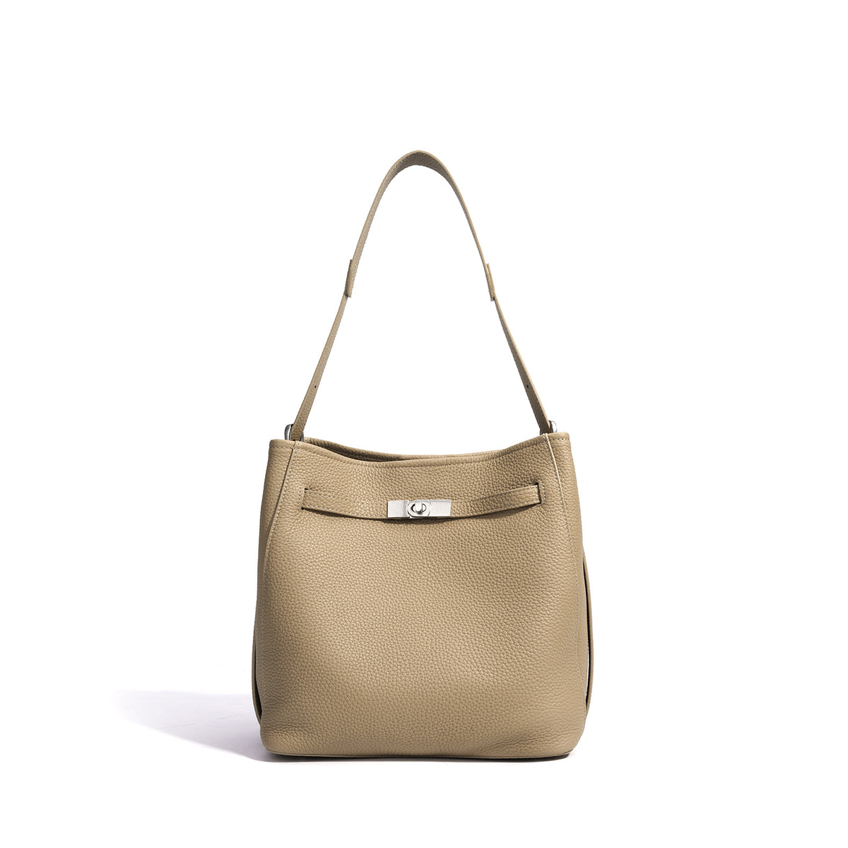 Women's Genuine Leather Bucket Tote Bag by Pevell, view 3