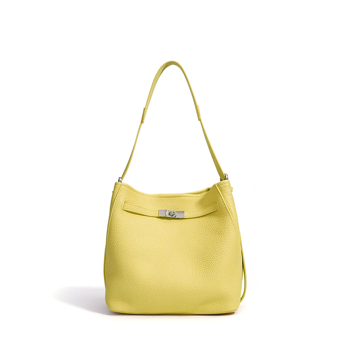 Women's Genuine Leather Bucket Tote Bag by Pevell, view 2