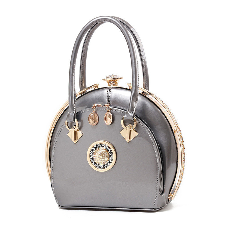 Women's Glossy Faux Leather Backpack by Pevell, view 11