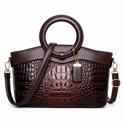 PEVELL handbag — Dark Brown front view