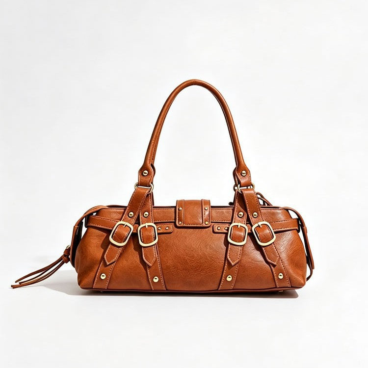 Women's Retro Vegan Leather Underarm Bag by Pevell, view 8