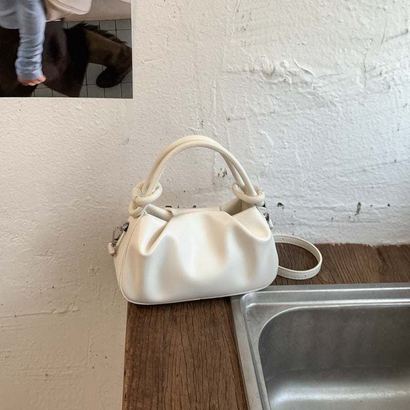Pevell Pleated Shoulder Bag, view 4