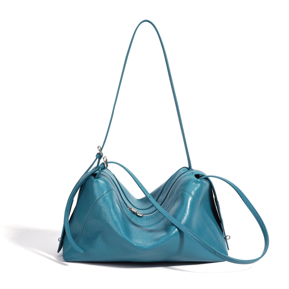 Women's Minimalist Genuine Leather Shoulder Bag by Pevell, view 5