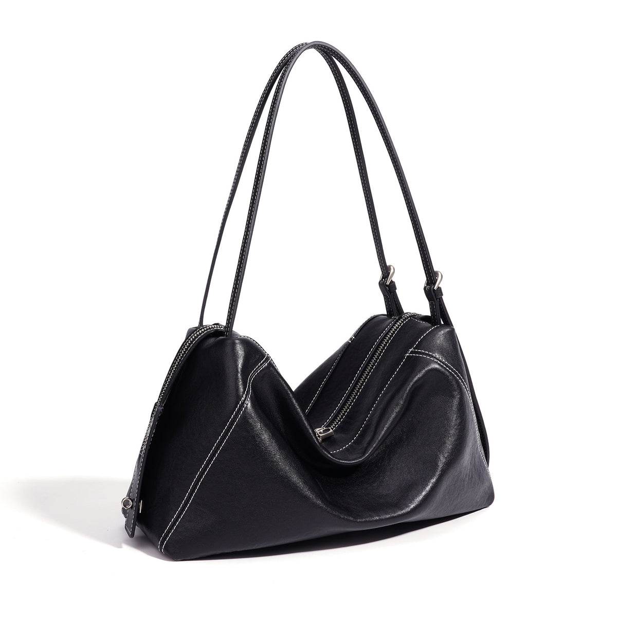 Women's Minimalist Genuine Leather Shoulder Bag by Pevell, view 2