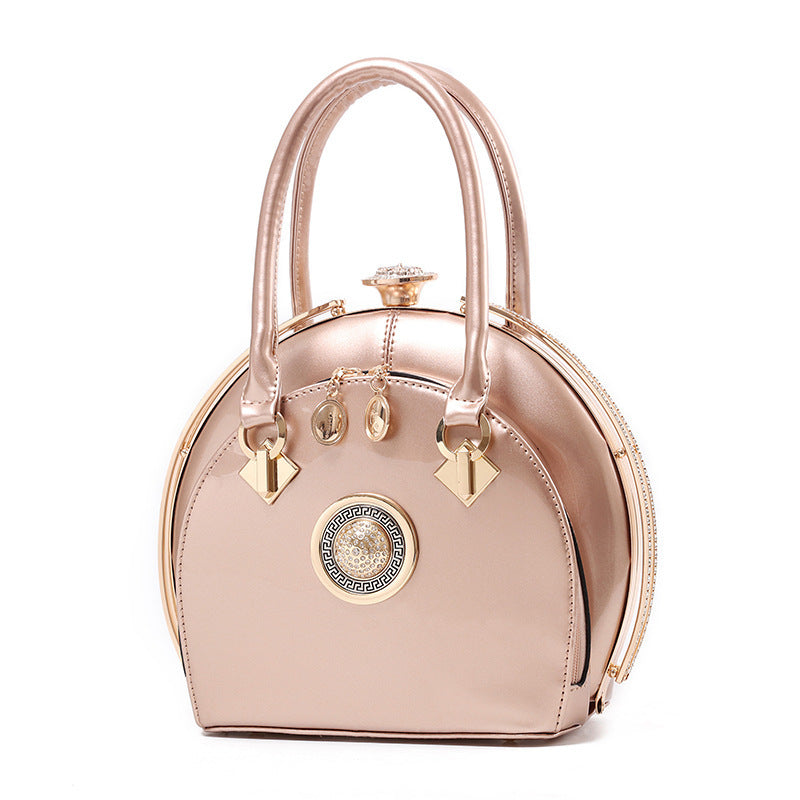 Women's Glossy Faux Leather Backpack by Pevell, view 13
