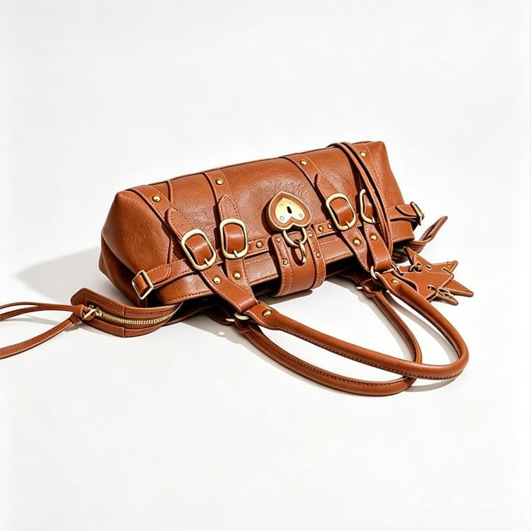 Women's Retro Vegan Leather Underarm Bag by Pevell, view 2
