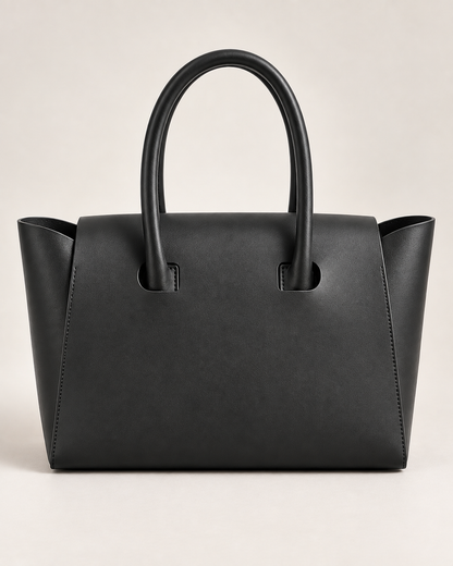 Pevell Structured Vegan Leather Tote, view 13