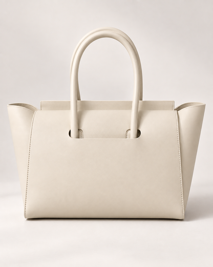Pevell Structured Vegan Leather Tote, view 20