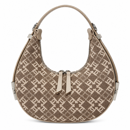 Women's Crescent Canvas Shoulder Bag