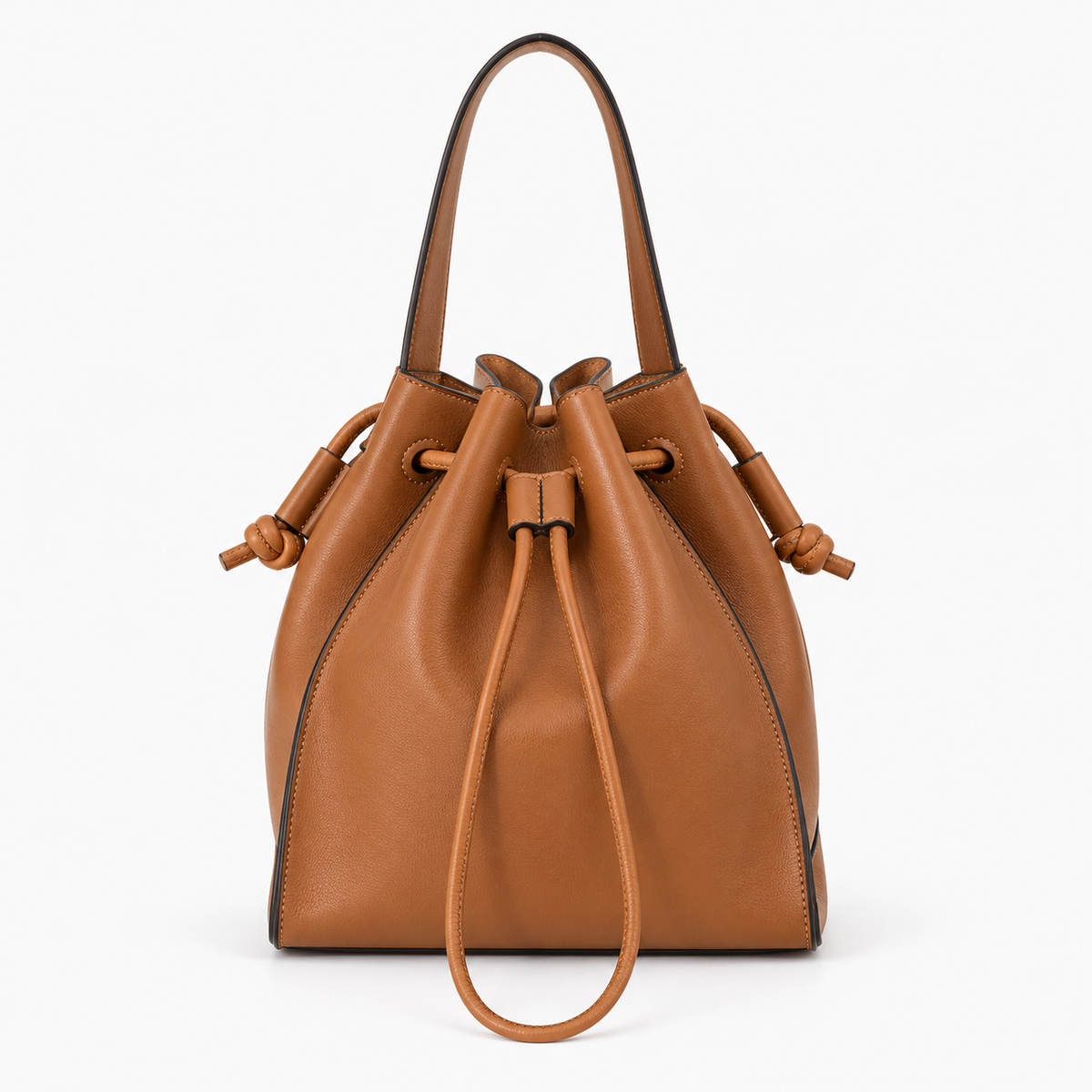 Women's Bucket Soft Leather Shoulder Bag