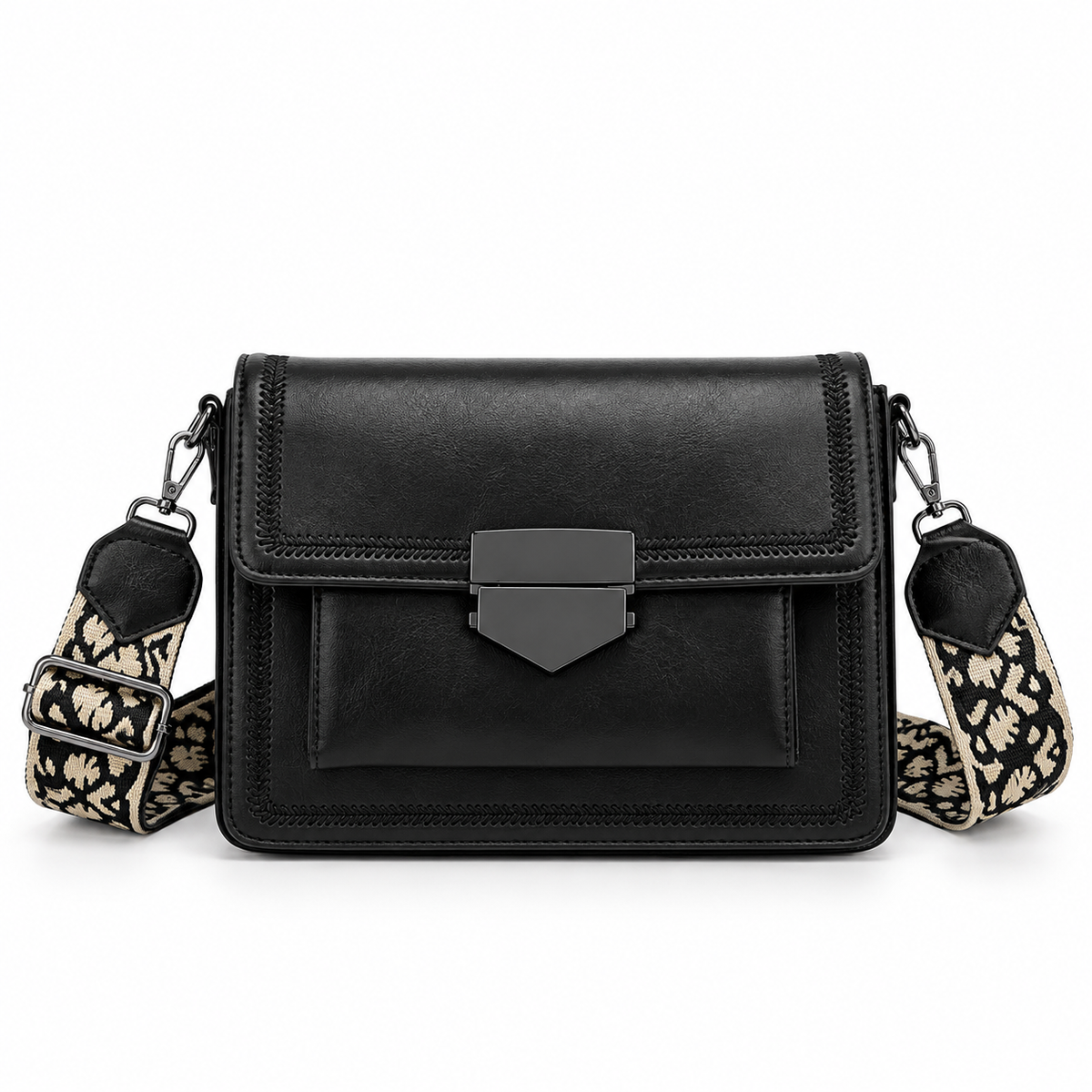 Women's Retro Faux Leather Crossbody Bag
