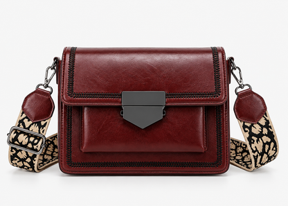 Women's Retro Faux Leather Crossbody Bag