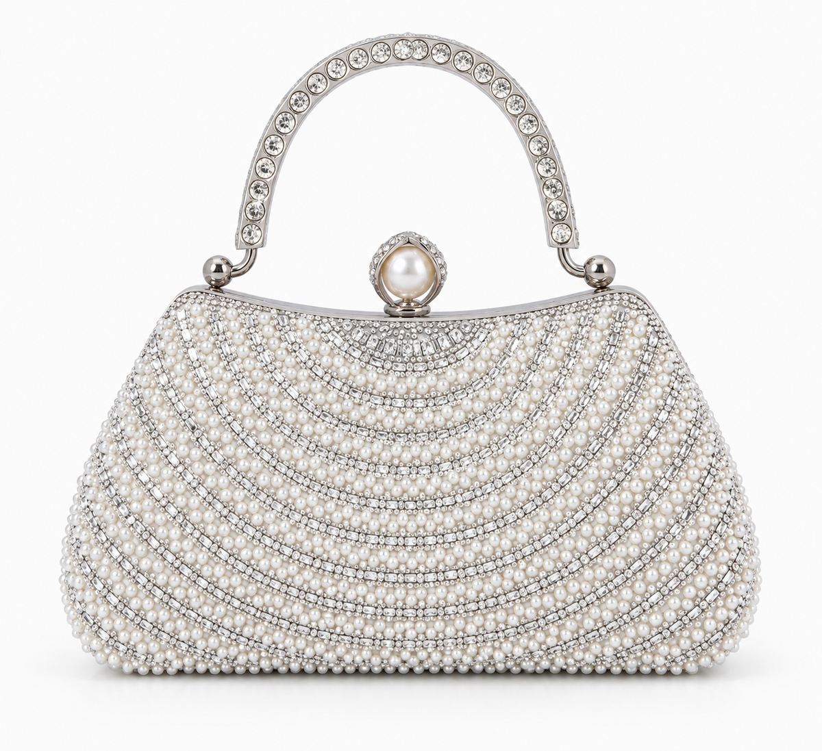 Women's Pearl Embellished Clutch