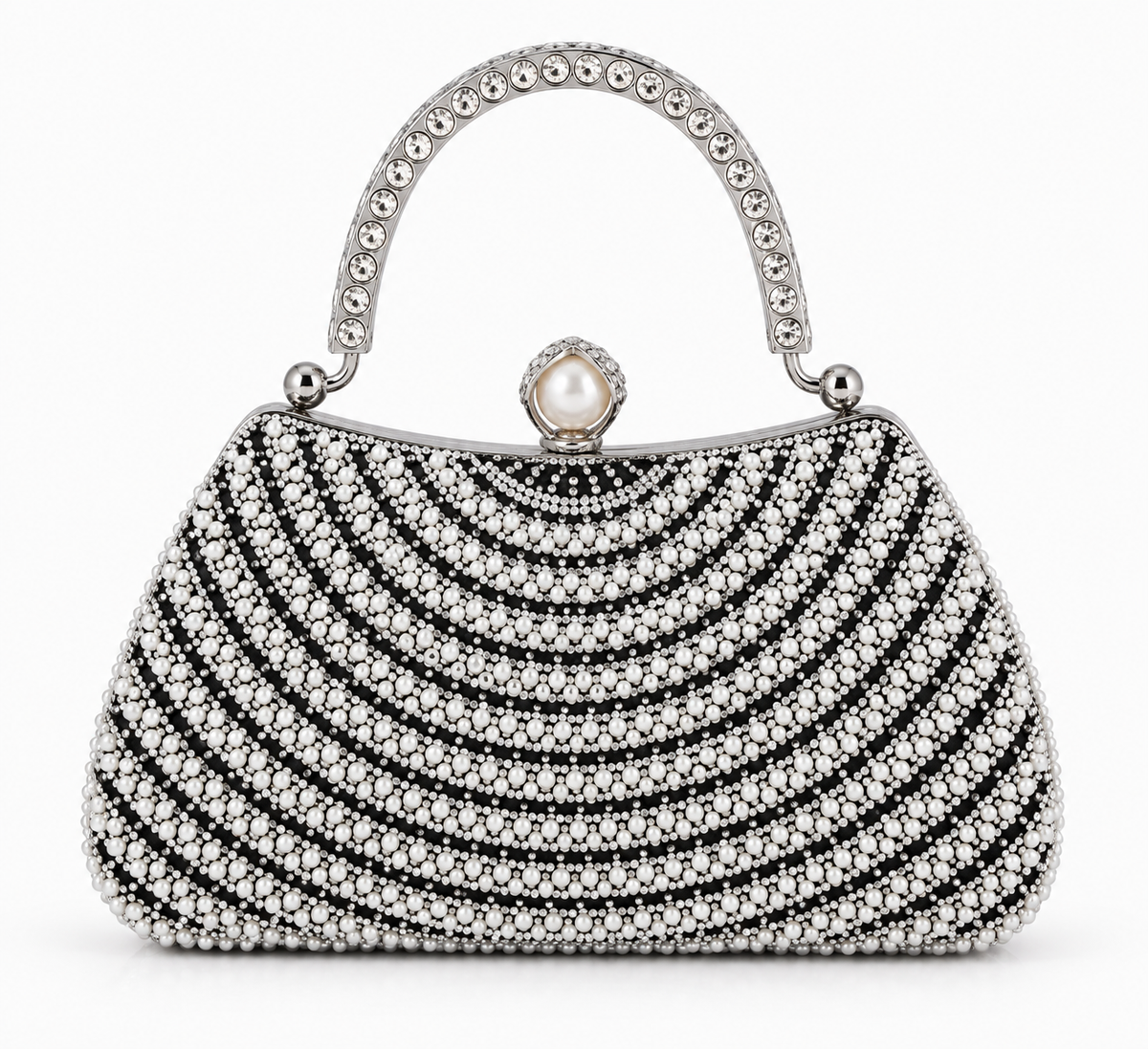 Women's Pearl Embellished Clutch
