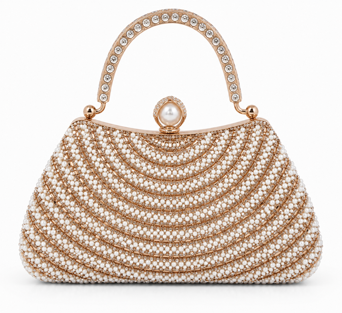 Women's Pearl Embellished Clutch