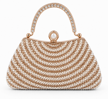 Women's Pearl Embellished Clutch