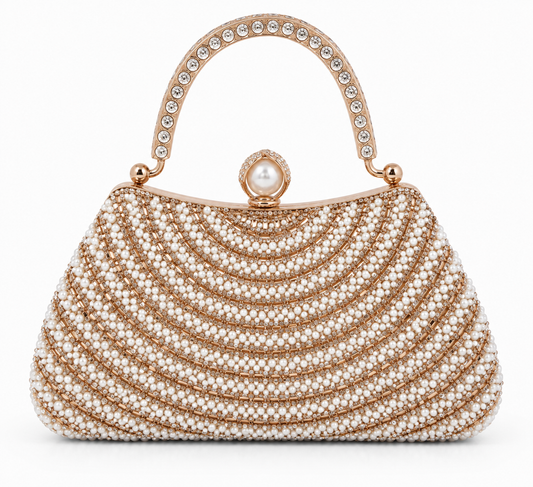 Women's Pearl Embellished Clutch