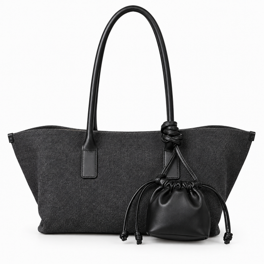 Women's Large-Capacity Minimalist Leather Shoulder Bag
