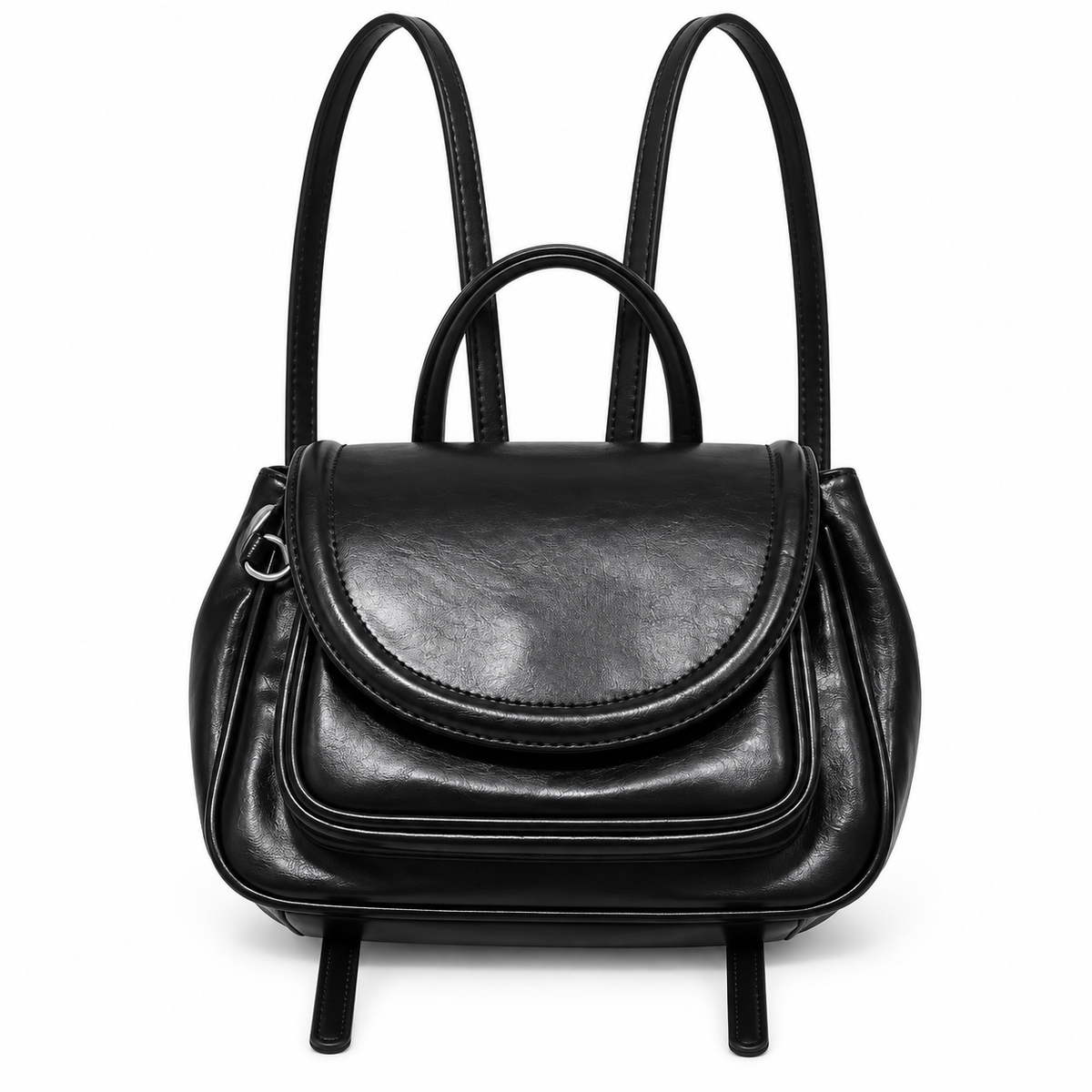 Women's Preppy Faux Leather Backpack by Pevell, view 1