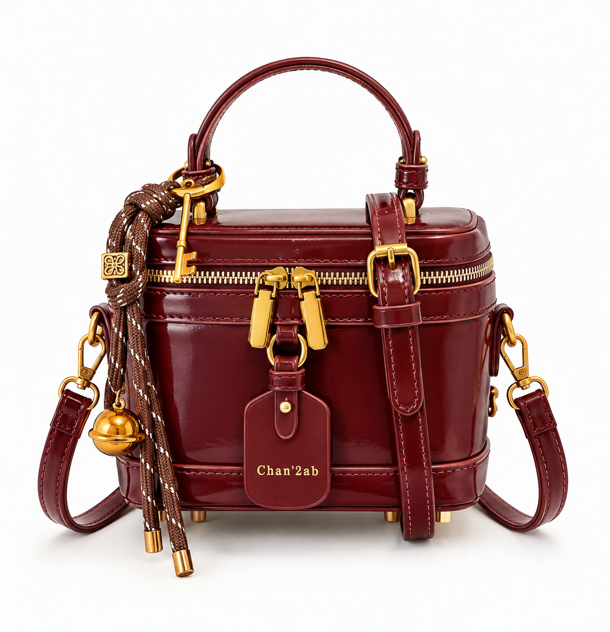 Women's Retro Faux Leather Messenger Bag by Pevell, view 4