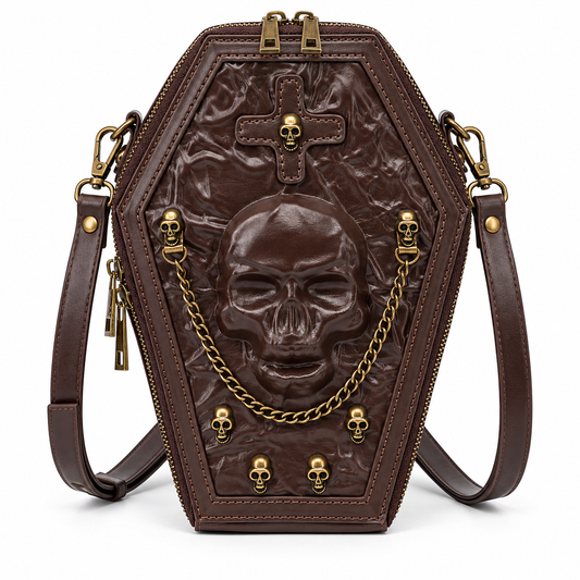Women's Gothic Faux Leather Clutch