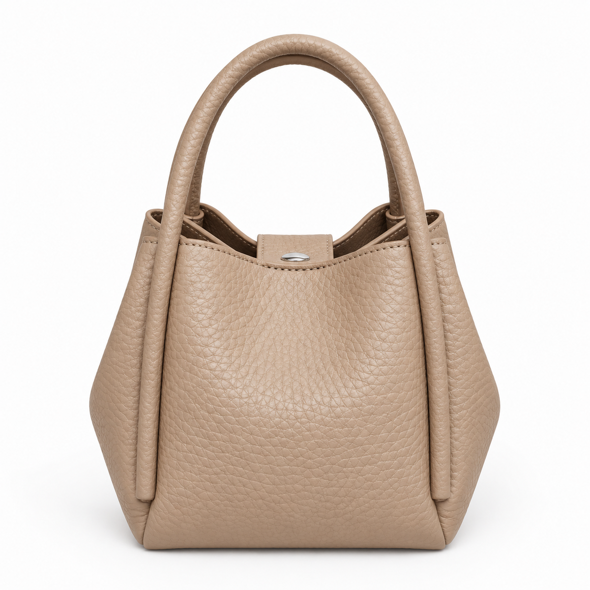 Women's Pebbled Faux Leather Mini Bucket Tote