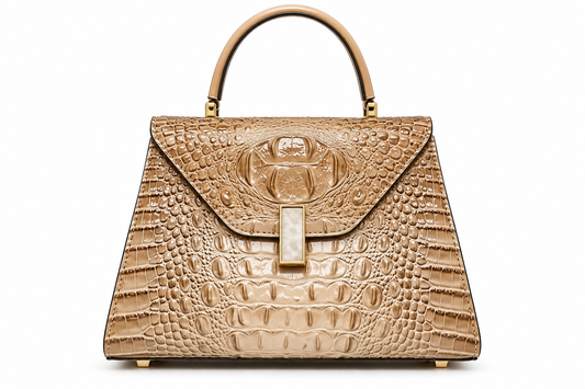 Women's Crocodile-Pattern Shoulder Bag