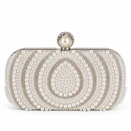 Women's Pearl Embellished Clutch