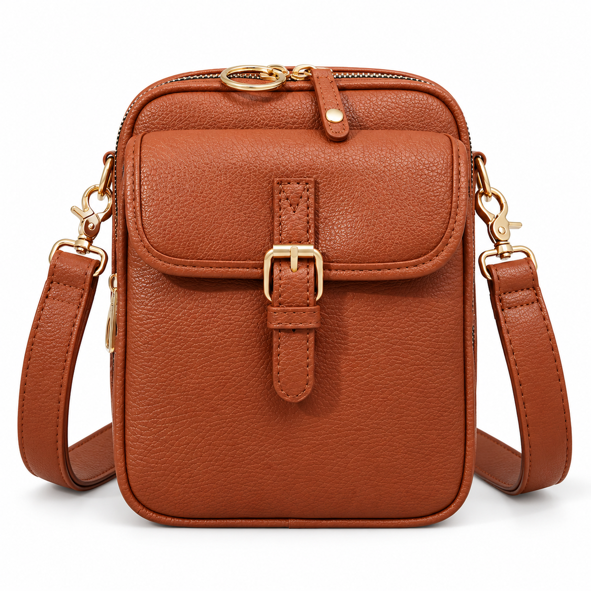 Vintage Faux Leather Travel Backpack by Pevell, view 2
