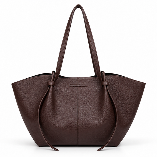 Women's Large-Capacity Commuter Leather Tote Bag