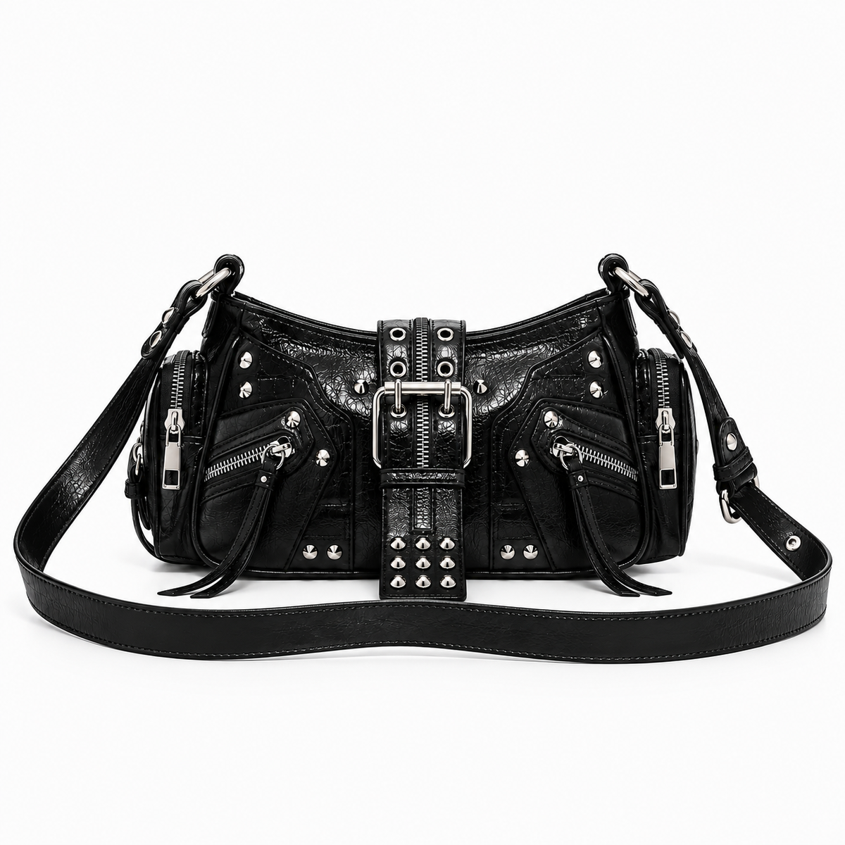 Women's Retro Faux Leather Shoulder Bag by Pevell, view 3