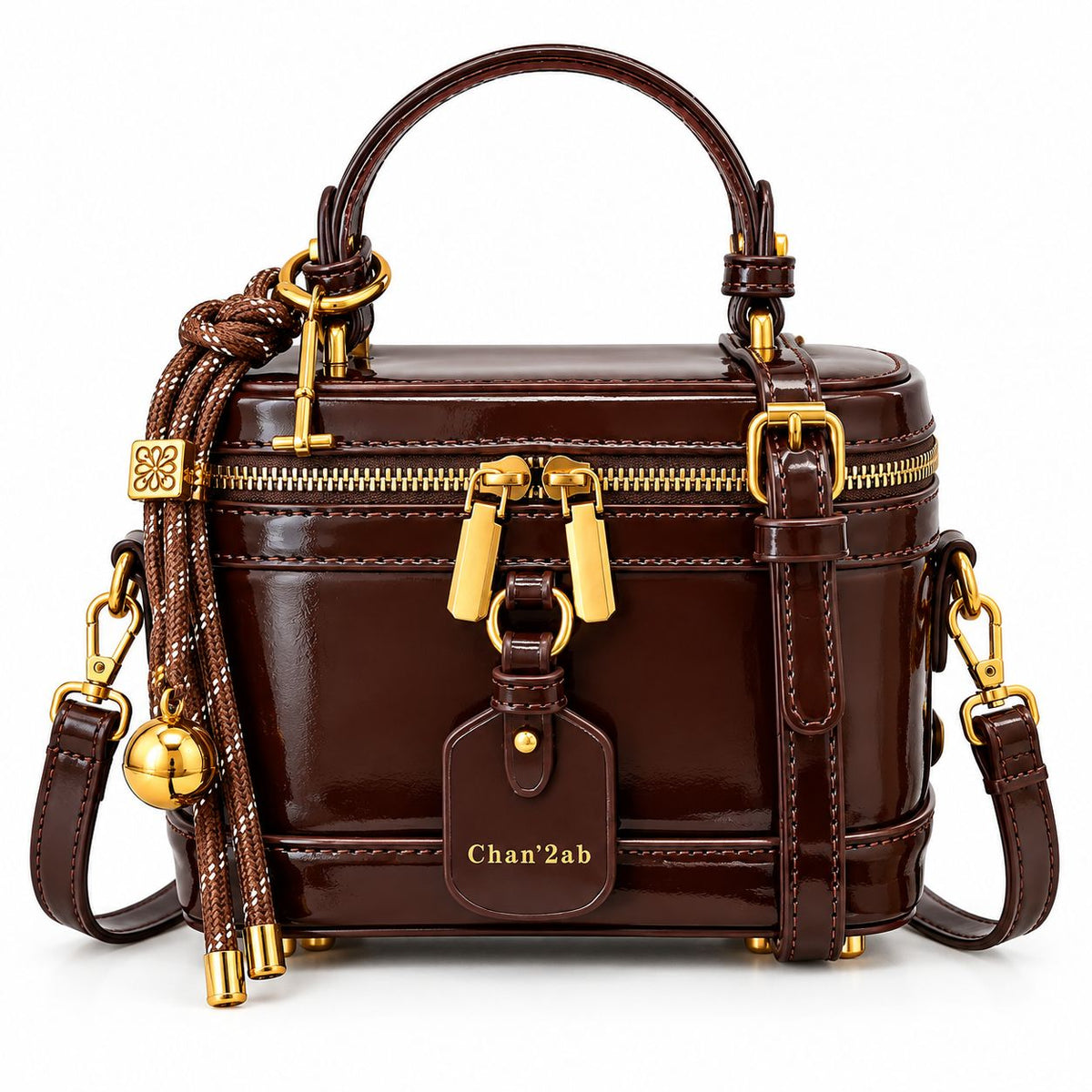 Women's Retro Faux Leather Messenger Bag by Pevell, view 3