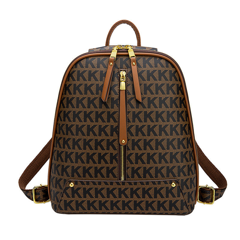 Women's Casual Brown Backpack Purse by Pevell, view 3