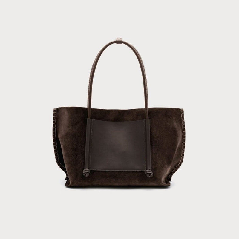 Women's Patchwork Suede Shoulder Bag by Pevell, view 4
