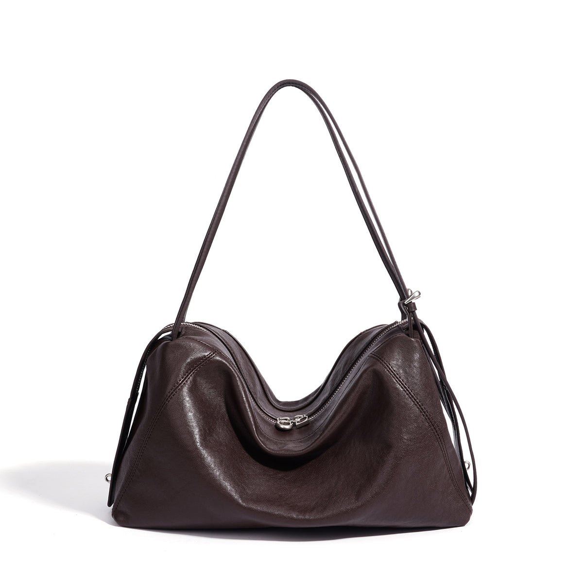 Women's Minimalist Genuine Leather Shoulder Bag by Pevell, view 6