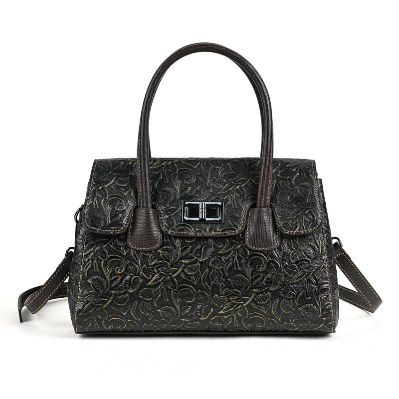 Women's Vintage Genuine Leather Handbag by Pevell, view 3