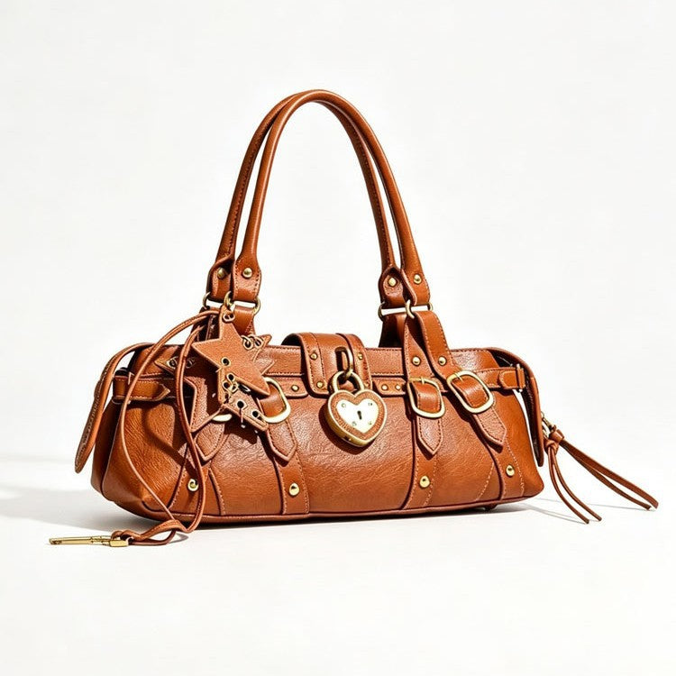 Women's Retro Vegan Leather Underarm Bag by Pevell, view 7
